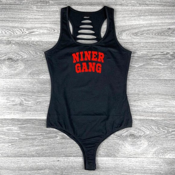Black San Francisco Football Bodysuit, Women's GF,Mom,Mothers 49ers Gift. - Picture 1 of 3